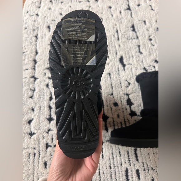 UGG Black Suede Fur Boots - Picture 3 of 8